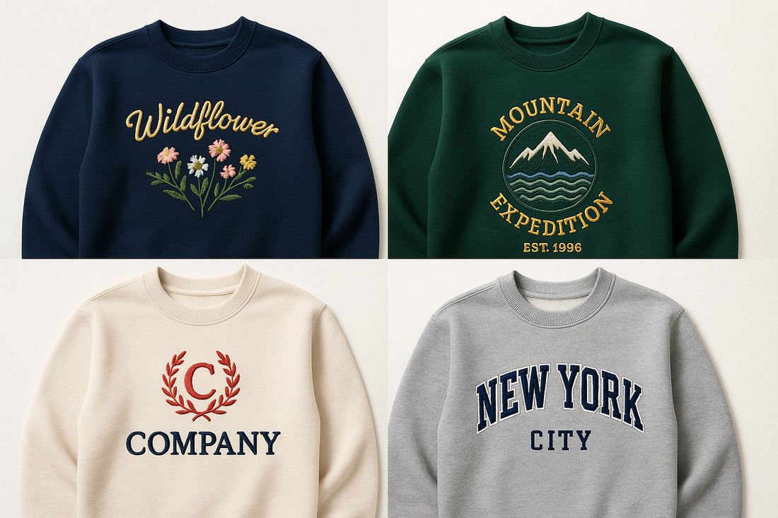 Custom Sweatshirts Embroidered