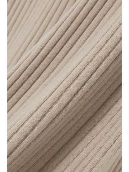 Knitwear Manufacturer Custom crewneck sweater dress Sleeveless elegant Women cashmere wool custom ribbed knit sweater dresses