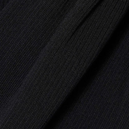 Custom knitwear mufacturers wsomen knitted dresses Black Cutout ribbed knit midi sweater dress women clothing