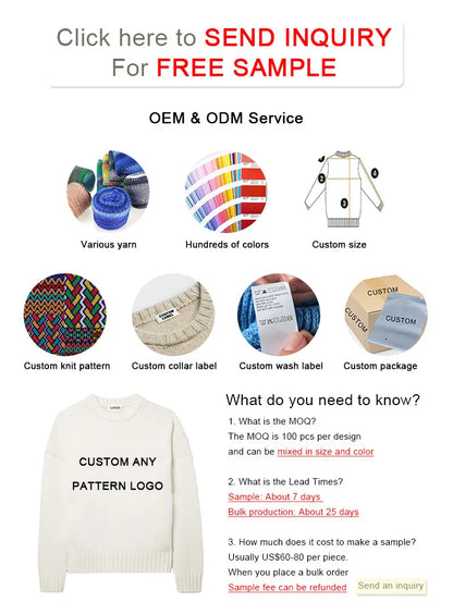 Custom pattern Oversized Knitted Embroidery cardigan Ladies Fashion Knit jacquard Loose Women Cardigans Sweater With Pockets