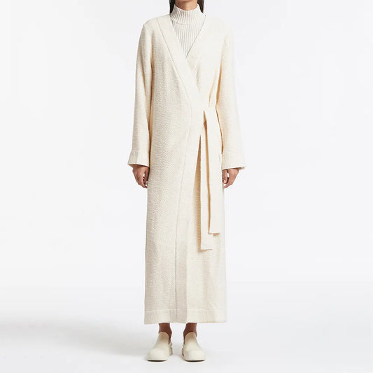 Knitwear Manufacturers Custom women sweater long knit cardigan winter maxi long sleeve robe women kimono cardigan for ladies