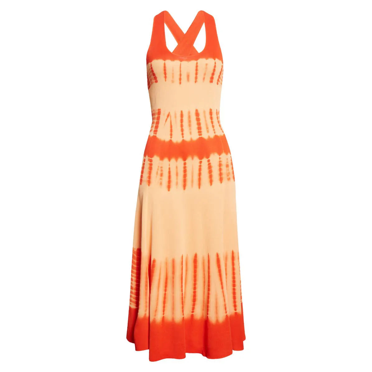 Dress manufacturer custom knit tank top dress sleeveless modest tie dye maxi Sweater Dress women Clothing