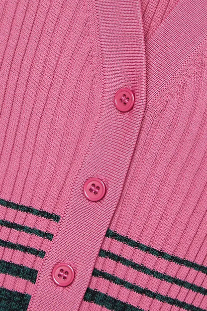 Custom Y2K casual ribbed knitted dresses sling striped maxi long sweater dress cardigan women clothing