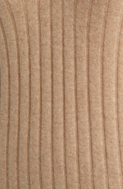 knitwear manufacturer Custom knit cashmere sweater dress ladies Rib knitted long sleeve wool women's clothing elegant dress long