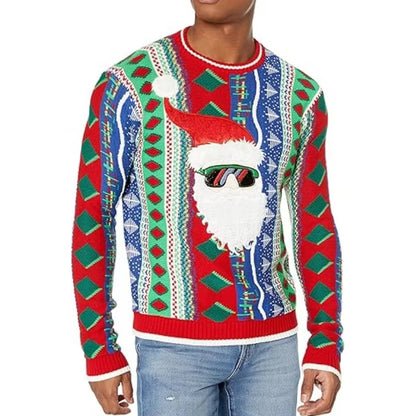 Christmas Festival Sweater Crew neck Pullover