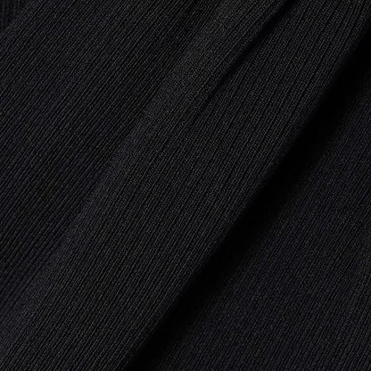 knitwear Knitted Dresses Black Cutout Ribbed