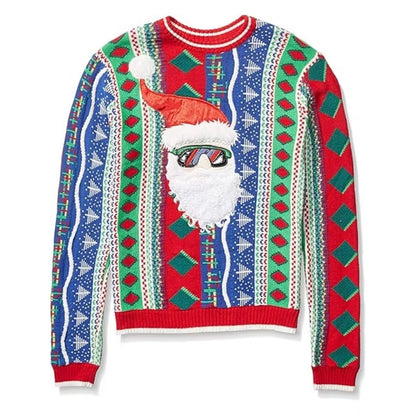 Christmas Festival Sweater Crew neck Pullover