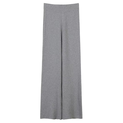 Winter Ladies Pullover Women Knit pant set Wool cashmere Sweater Suits