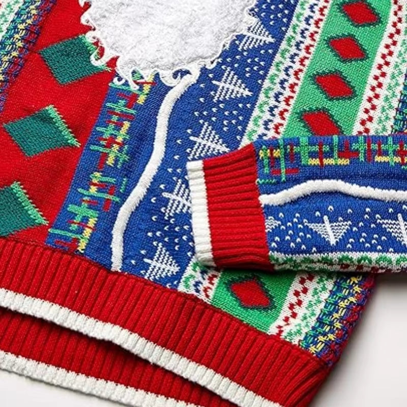 Christmas Festival Sweater Crew neck Pullover