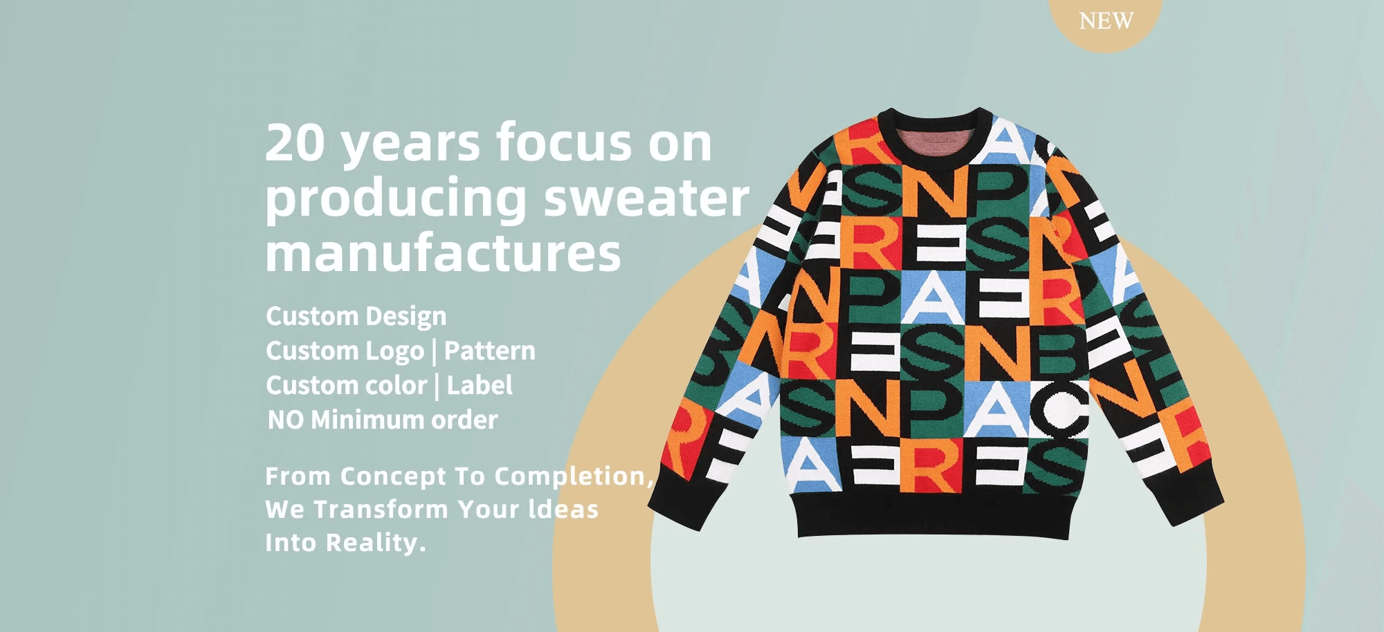 low MOQ sweaters,